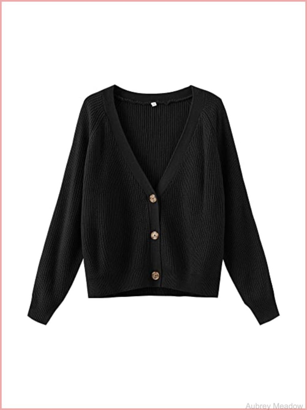 TASAMO Women's Acrylic Cable Knit Cropped Cardigan Sweater